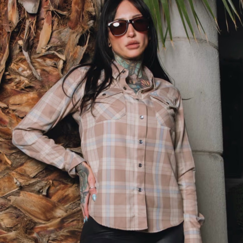 DIXXON Flannel SAN FELIPE Limited Edition Shirt Womens Pearl Snap Sz S NEW